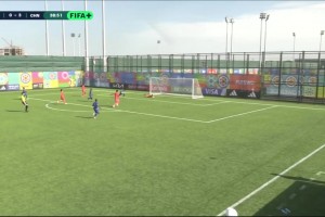 打花了！U15国足4-0中非！10号小将
